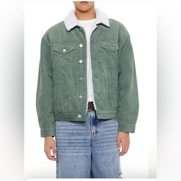 Corduroy Sherpa Jacket - Picture 1 of 4